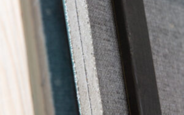 Nahaufnahme eines Magnesium Oxid Boards von Magoxx